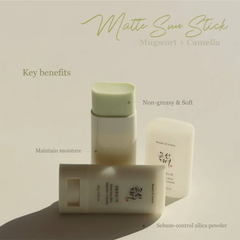 Matte Sun Stick : Mugwort+Camelia (SPF 50+ PA++++)